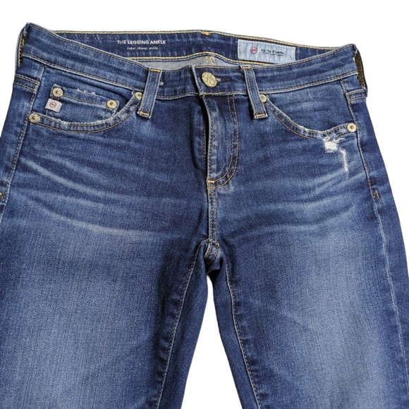 AG Adriano Goldschmied size 24 R color blue jeans the leggings ankle super skinn - Picture 2 of 6